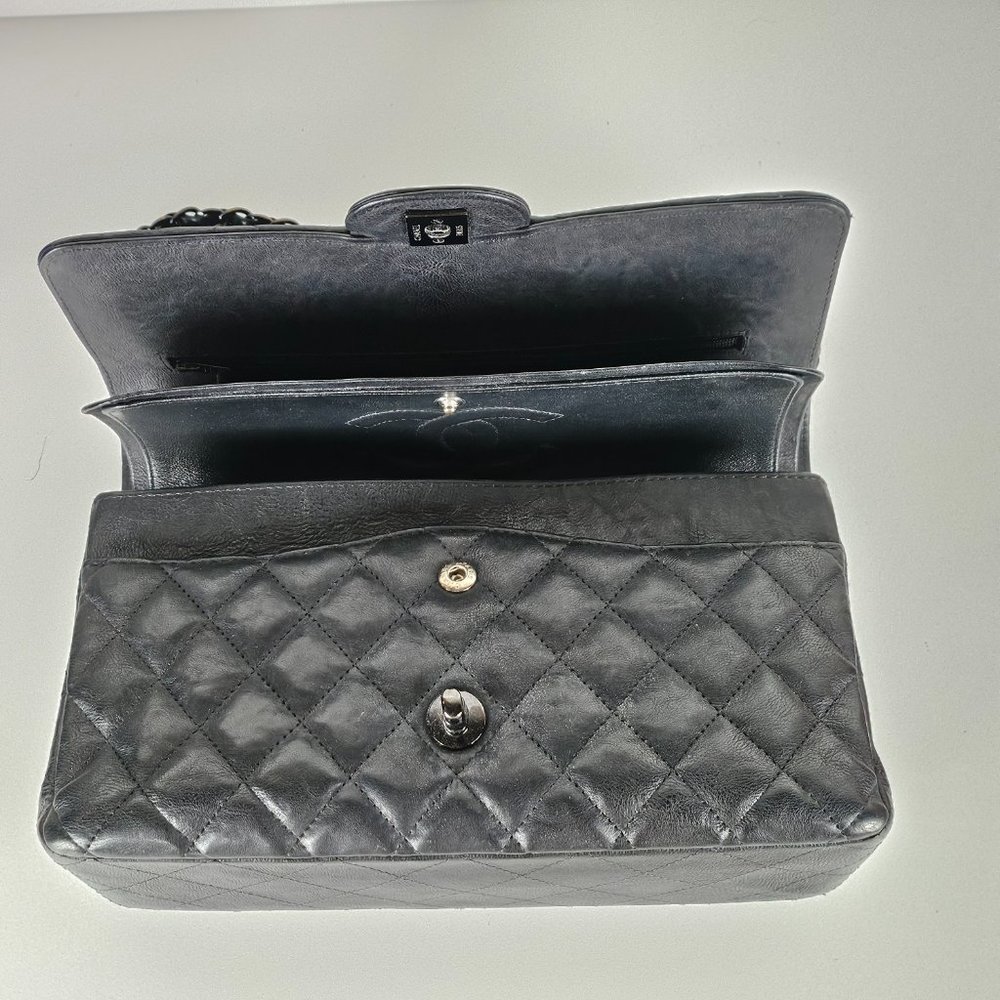 Chanel So Black Medium Calfskin Classic Flap Shoulder Bag - Picture 11 of 11